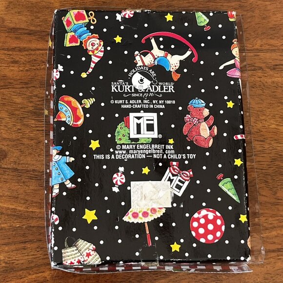 Mary Engelbreit Kurt Adler Christmas Ornament Heart Cookie Doily Holly Vintage - Picture 6 of 9